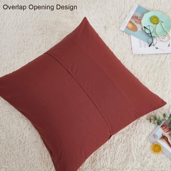 Accents Luxury Home Elegant Cranberry Pink Luxe Crushed Velvet Euro